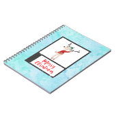 Weihnachtsbaum in einem üppigen Pullover Notizblock (Linke Seite)