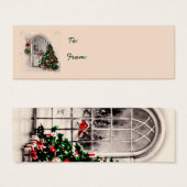 Weihnachtsbaum in Fensterheftmarken (Vorne & Hinten)