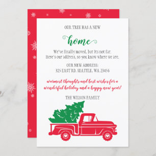 Weihnachtsbaum in Lkw Wir haben Urlaubskarten vers