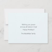 Weihnachtsbaum in pastellfarbenen, rosa blauen Wel (Rückseite)