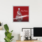 Weihnachtsbaum in schick Weihnachten Poster (Heimbüro)