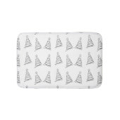 Weihnachtsbaum in Weiß Badematte (Vorderseite)