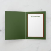 Weihnachtsbaum individuell anpassbar feiertagskarte (Innenseite)