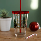 Weihnachtsbaum Individuelle Name Acylic Tumbler Acryltrinkbecher
