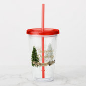 Weihnachtsbaum Individuelle Name Acylic Tumbler Acryltrinkbecher (Vorderseite)
