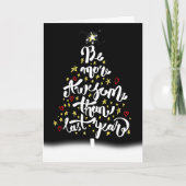 Weihnachtsbaum Inspiration Zitat Karte (Vorderseite)