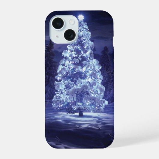 Weihnachtsbaum iPhone 15 hülle (Rückseite)