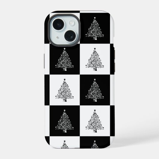 Weihnachtsbaum iPhone 15 Hülle (Rückseite)