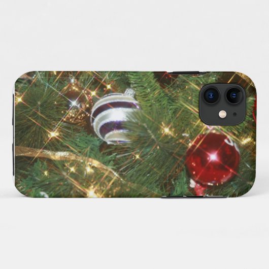 Weihnachtsbaum iPhone Case (Rückseite (Horizontal))