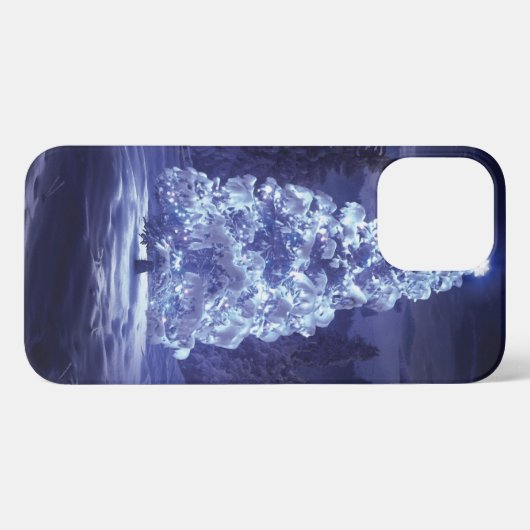 Weihnachtsbaum iPhone Hülle (Rückseite (Horizontal))