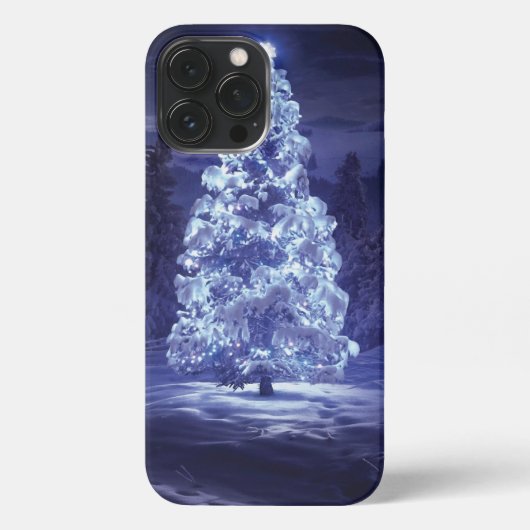 Weihnachtsbaum iPhone Hülle (Rückseite)