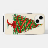 Weihnachtsbaum iPhone Hülle (Rückseite (Horizontal))