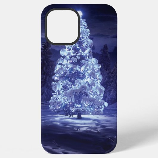 Weihnachtsbaum iPhone Hülle (Rückseite)