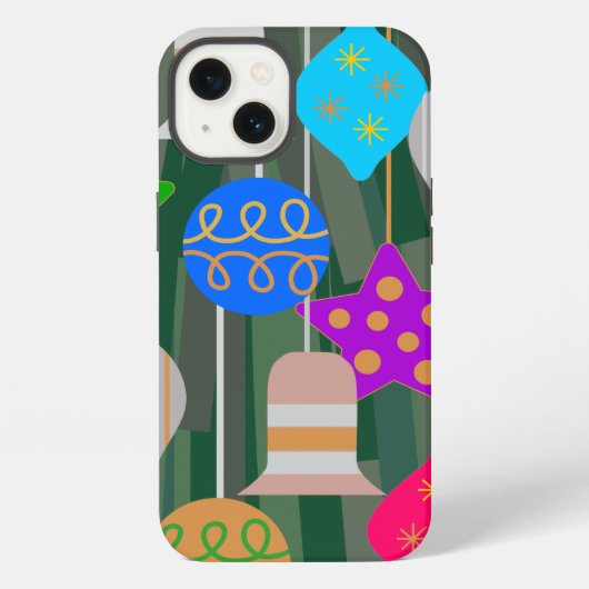 Weihnachtsbaum iPhone Hülle (Rückseite)