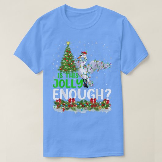 Weihnachtsbaum ist dieses fröhlich genug Schneegän T-Shirt (Design vorne)