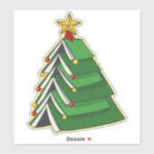 Weihnachtsbaum IV Aufkleber (Blatt)