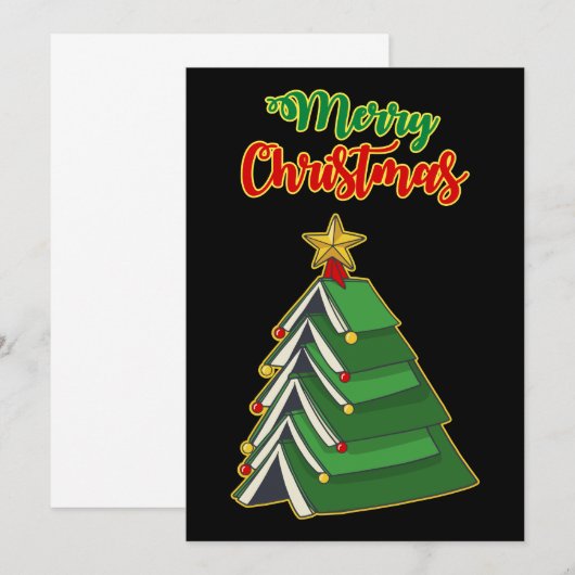 Weihnachtsbaum IV Einladung (Vorne/Hinten)