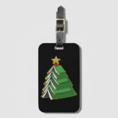 Weihnachtsbaum IV Gepäckanhänger (Vorderseite Vertikal)