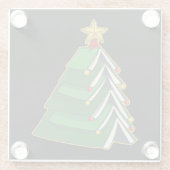 Weihnachtsbaum IV Glasuntersetzer (Rückseite)