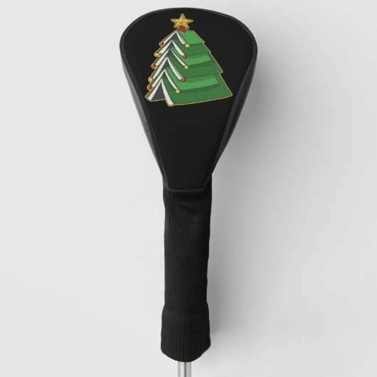 Weihnachtsbaum IV Golf Headcover (Vorderseite)
