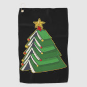 Weihnachtsbaum IV Golfhandtuch (Vorderseite)