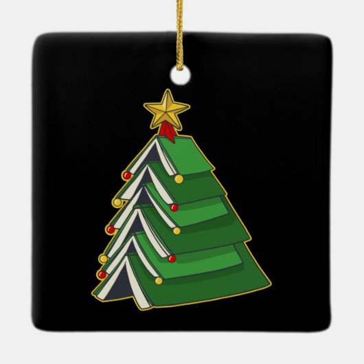 Weihnachtsbaum IV Keramikornament (Rückseite)