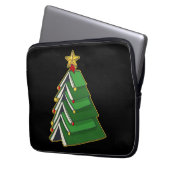 Weihnachtsbaum IV Laptopschutzhülle (Vorderseite Links)