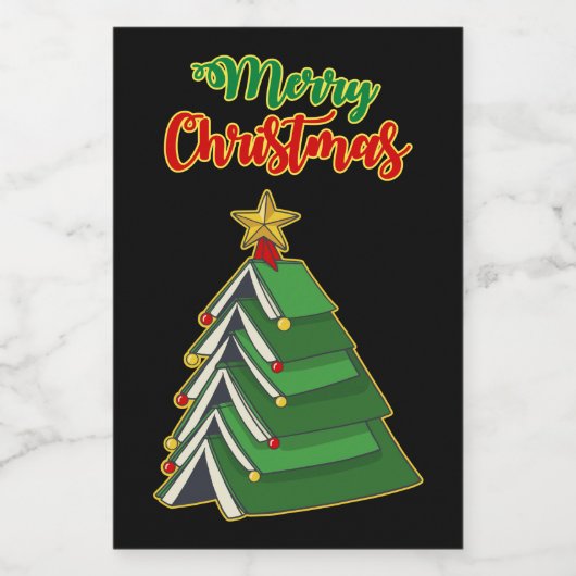 Weihnachtsbaum IV Lebensmitteletikett (Einzelnes Label)