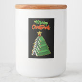 Weihnachtsbaum IV Lebensmitteletikett (Vorderseite)