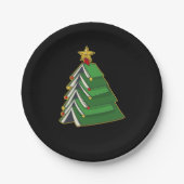 Weihnachtsbaum IV Pappteller (Vorderseite)