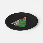 Weihnachtsbaum IV Pappteller (Schrägansicht)