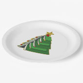 Weihnachtsbaum IV Pappteller (Schrägansicht)
