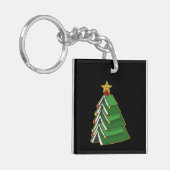 Weihnachtsbaum IV Schlüsselanhänger (Vorderseite links)