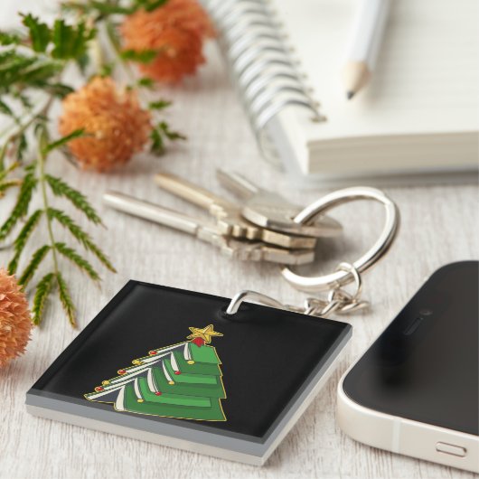 Weihnachtsbaum IV Schlüsselanhänger (Vorderseite rechts)