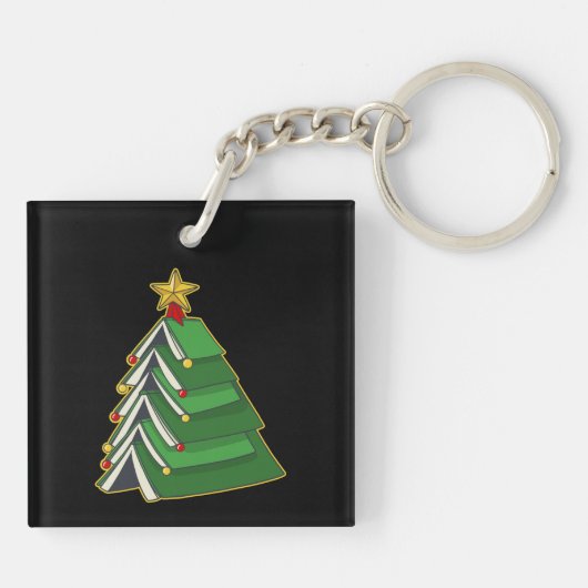 Weihnachtsbaum IV Schlüsselanhänger (Rückseite)