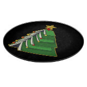 Weihnachtsbaum IV Schneidebrett (Ecke)