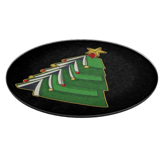 Weihnachtsbaum IV Schneidebrett (Ecke)