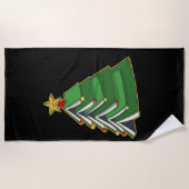 Weihnachtsbaum IV Strandtuch (Vorderseite)