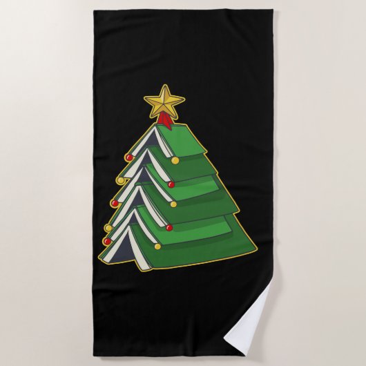 Weihnachtsbaum IV Strandtuch (Vorderseite)