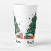 Weihnachtsbaum Jahresgrüße Milchtasse (Vorderseite)
