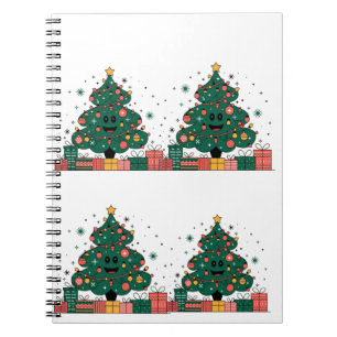 Weihnachtsbaum Jahresgrüße Notizblock