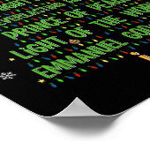 Weihnachtsbaum Jesus Christliche Bibel Glaube Urla Poster (Ecke)