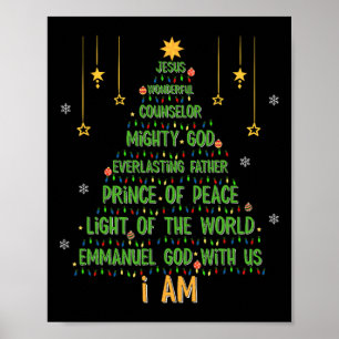 Weihnachtsbaum Jesus Christliche Bibel Glaube Urla Poster