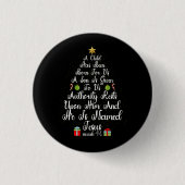 Weihnachtsbaum Jesus Mighty God Isaiah 9 6 Glaube Button (Vorderseite)