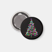 Weihnachtsbaum Jewels Magnet (Vorderseite/Rückseite)