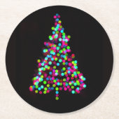 Weihnachtsbaum Jewels Runder Pappuntersetzer (Vorderseite)