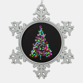 Weihnachtsbaum Jewels Schneeflocken Zinn-Ornament