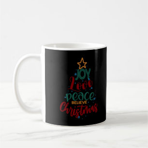 Weihnachtsbaum Joy Liebe Peace Kaffeetasse