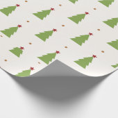 Weihnachtsbaum Joyful Weihnachtsgeschenk Geschenkpapier (Ecke)