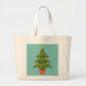 Weihnachtsbaum Jumbo Stoffbeutel (Vorne)